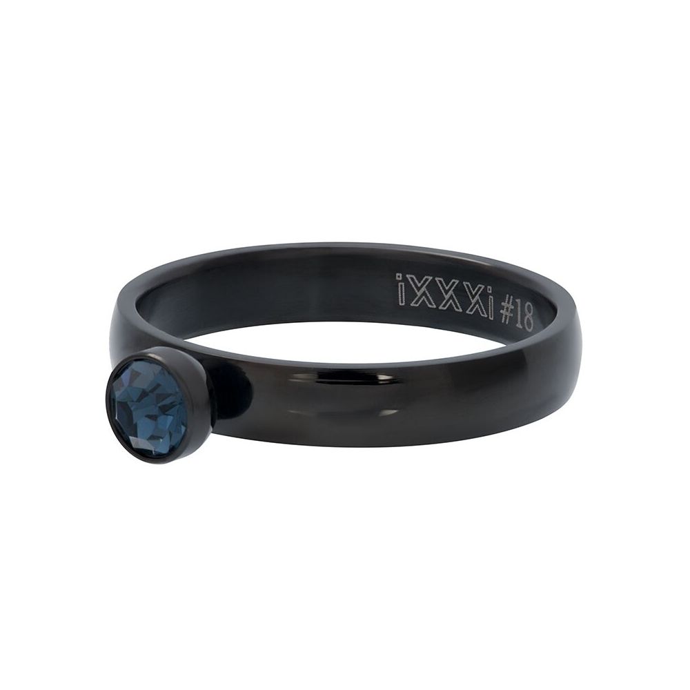 iXXXi Ring Zirkonia Crystal Blue Black - R03010-05