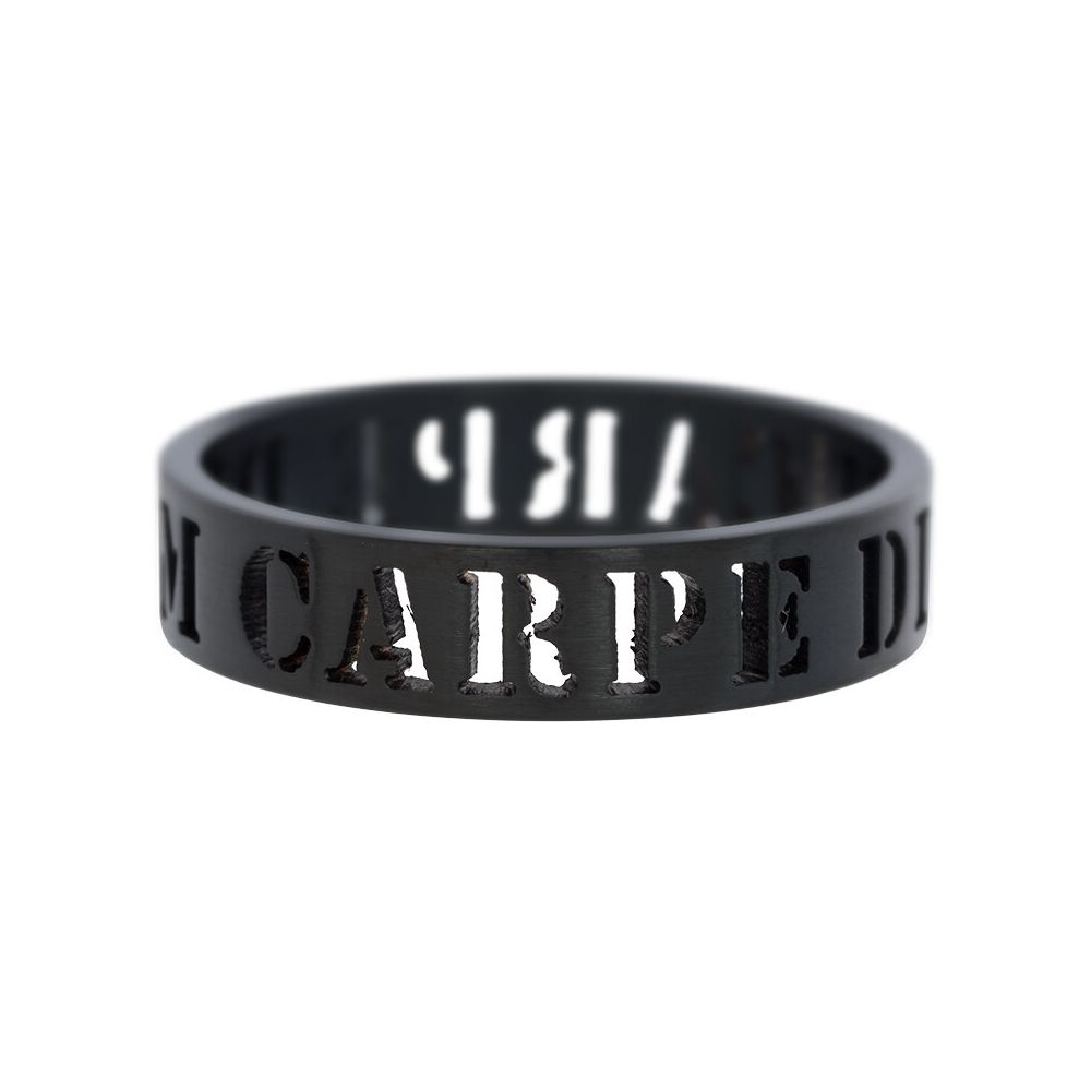 iXXXi Ring Carpe Diem Matt Black - R09103-05