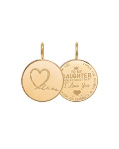 iXXXi Charm Daughter Love Small Gold Color - C43024