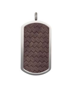 iXXXi hanger Dog Tag Leather Brown - C90018