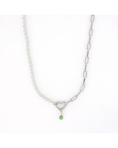 iXXXi Connect Ketting Heart meets Crystal-Groen