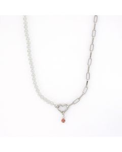 iXXXi Connect Ketting Heart meets Crystal-Oranje