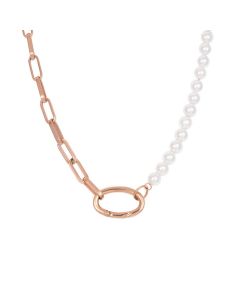 iXXXi Collier Square Chain Pearl Rose - N04602