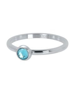 ixxxi ring zirconia water blue silver R4104-3