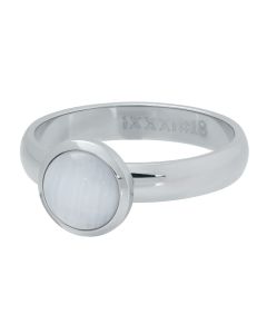 ixxxi ring cat eye white silver R4308-3