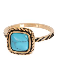 iXXXi Ring Summer Turquoise Gold Color - R05920-16