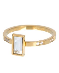 iXXXi Ring Expression Rectangle Gold Color - R06309-15