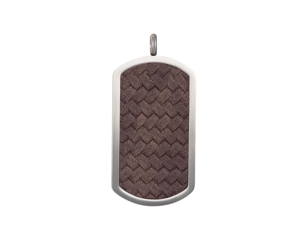 iXXXi hanger Dog Tag Leather Brown - C90018