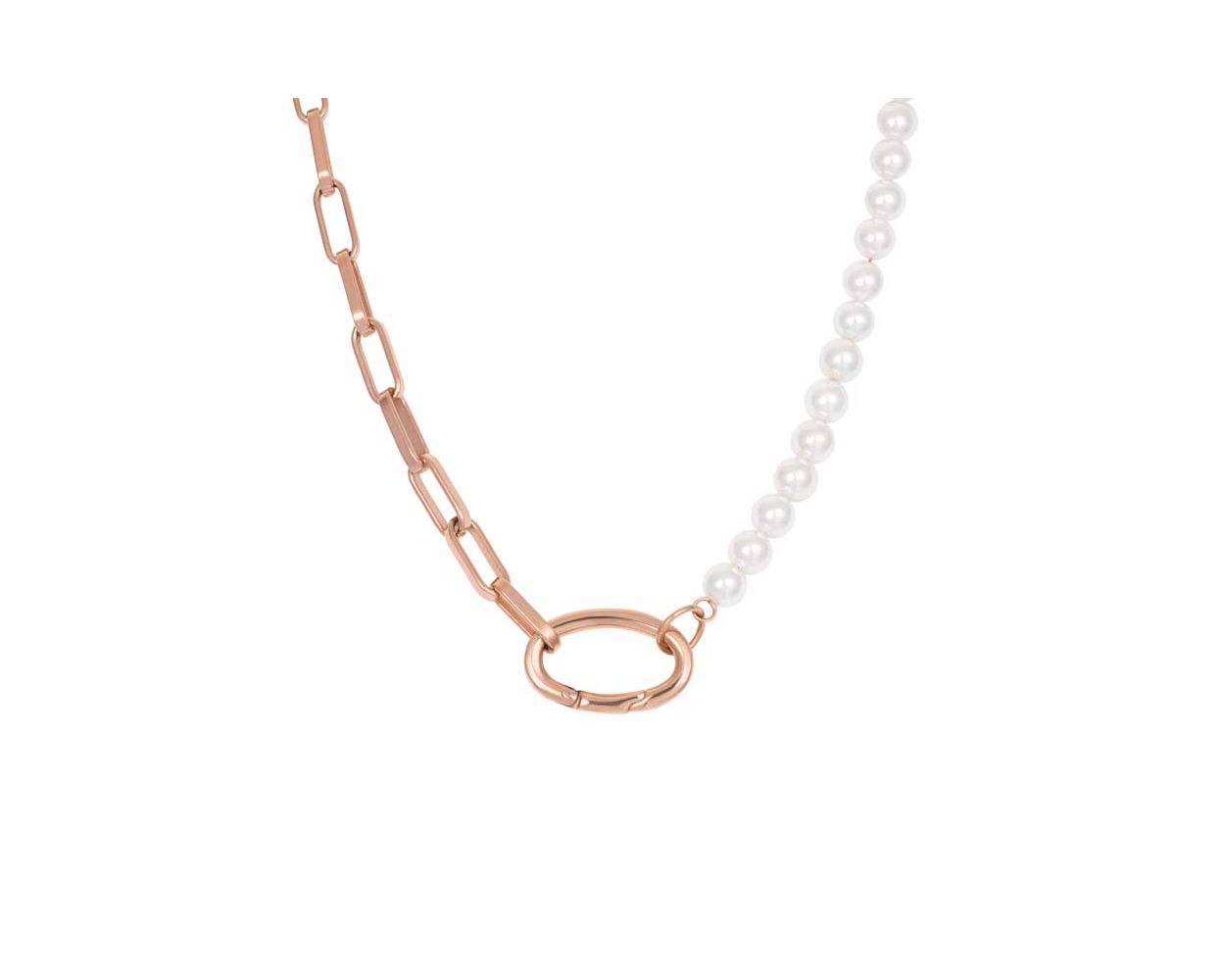 iXXXi Collier Square Chain Pearl Rose - N04602