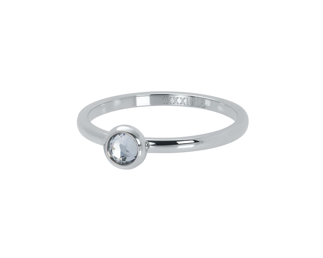 ixxxi ring zirconia white silver R4106-3