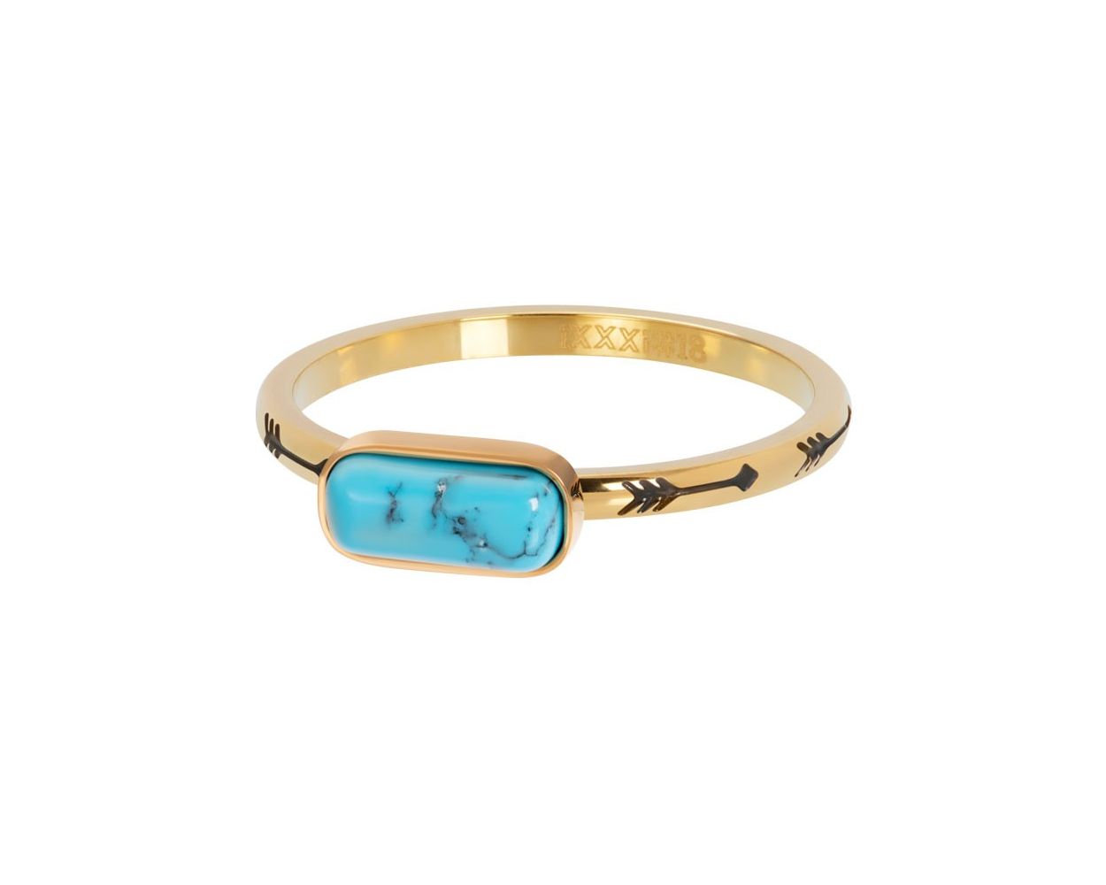 iXXXi Ring Festival Turquoise Gold Color - R05915