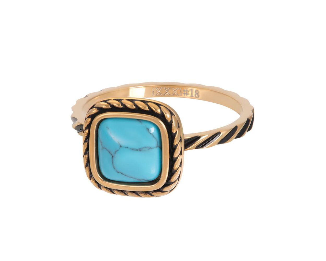 iXXXi Ring Summer Turquoise Gold Color - R05920