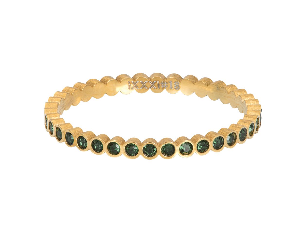 iXXXi Ring Small Circle Stone Emerald - R06675
