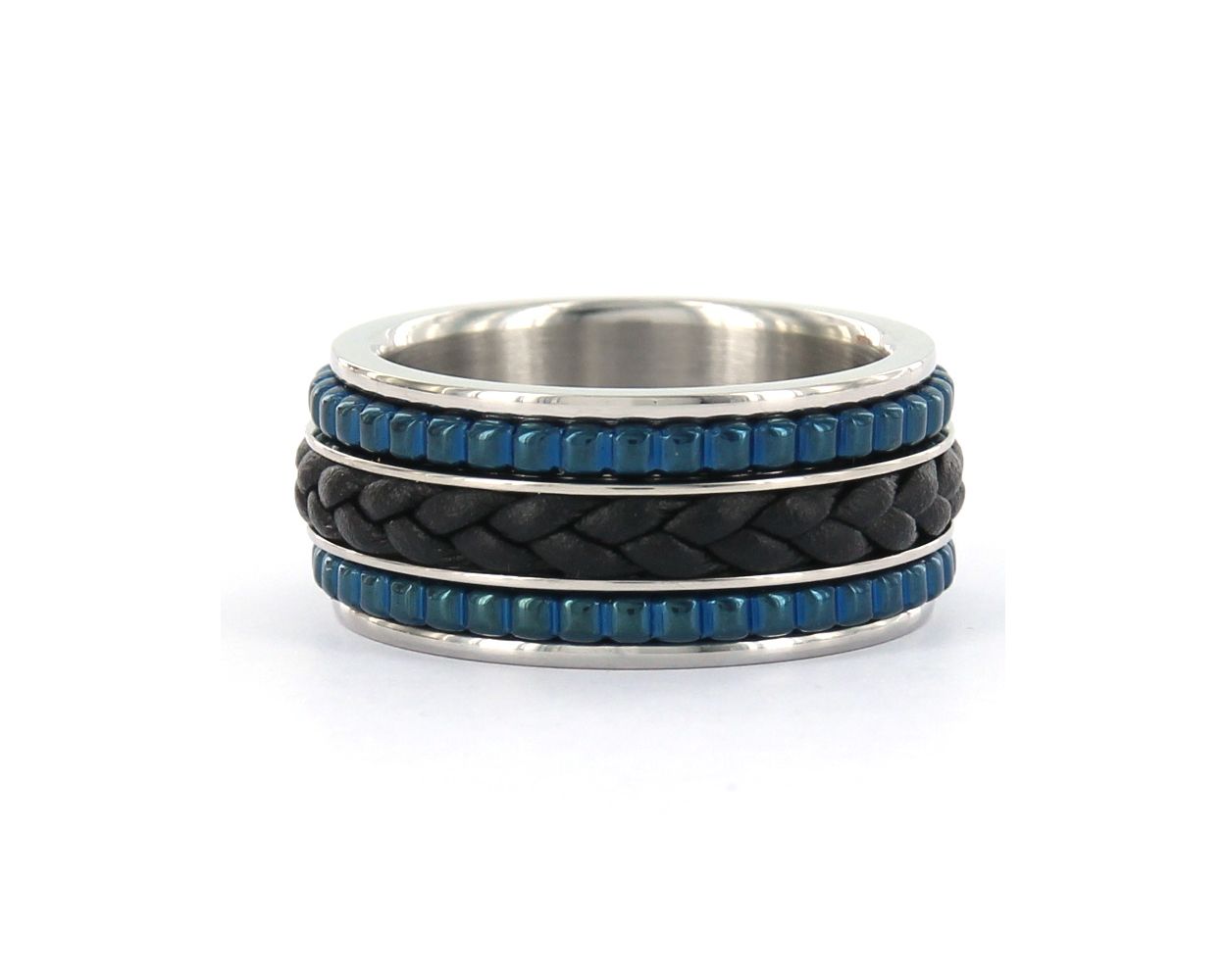 iXXXi Complete Ring Leather & Blue  - SR0075